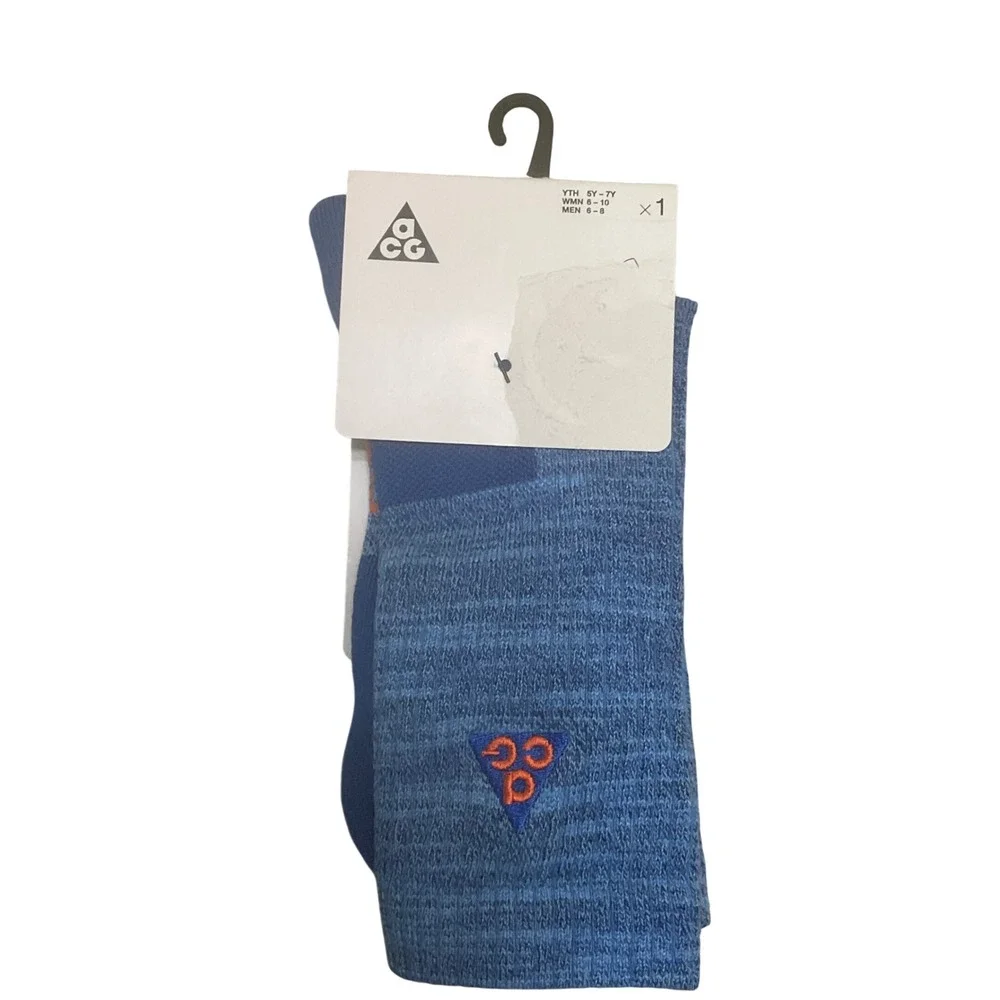 Nike ACG Socks Men M Blue New Crew Outdoor FB3341-412